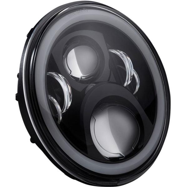 7” LED HALO ヘッドライト:14〜25年ロードキング、エレクトラグ/ストリート/トライグライド、フリーウィーラー