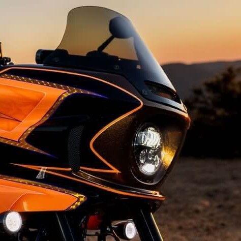 Harley Davidson ローライダーST ヘッドライト マウンティング Harley Davidson ローライダーST ヘッドライト マウンティング