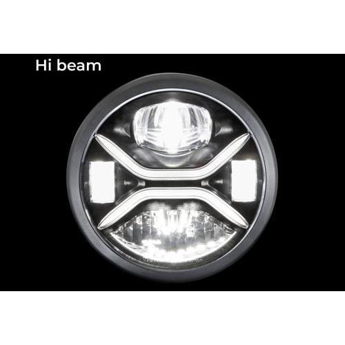 ハーレーヘッドライト 69793-07】ハーレー純正 ヘッドライトSkull Headlamp Visor／EVOダイナ