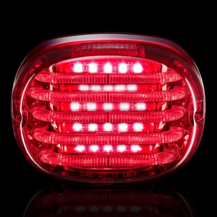 PROBEAM LOW テールライト スモーク/ ナンバープレート照明窓有り PROBEAM LOW PROFILE LEDテールライト レッドレンズ / ナンバー