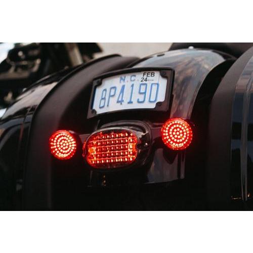 LOW PROFILE LEDテールライト　レッドレンズ / ナンバープレート照明窓無し | Harley Davidson | 06