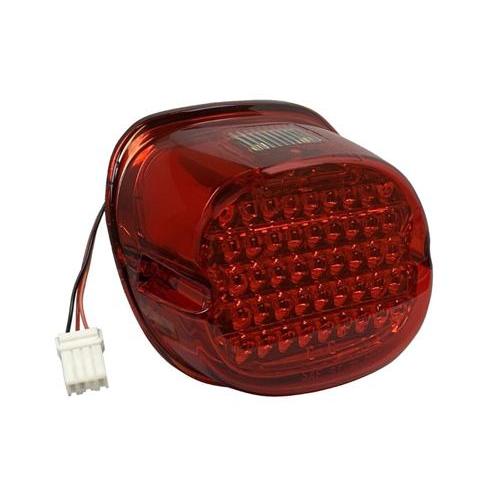 LOW PROFILE LEDテールライト　レッドレンズ / ナンバープレート照明窓有り | Harley Davidson