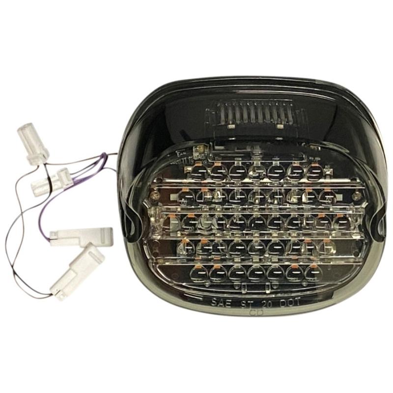Harley Davidson - LOW PROFILE LEDテールランプ＆折りかえし合図:スモークレンズ / 上っ面電話番号本塁ともし火窓有り 車、バイク、自転車-タンクキャップ
