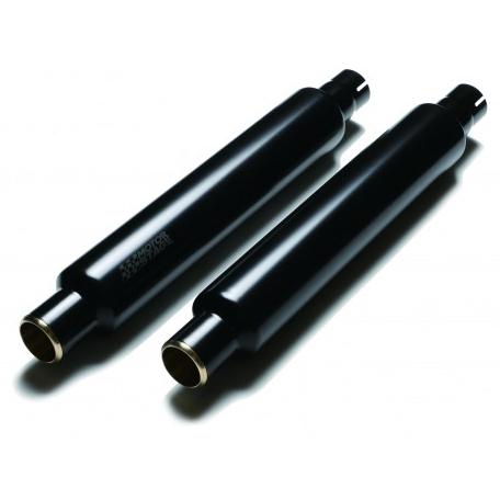 MOTOR STAGE スリップオンマフラー ブラス76シガー :2011〜17年FXS、FLSTFBS/黒
