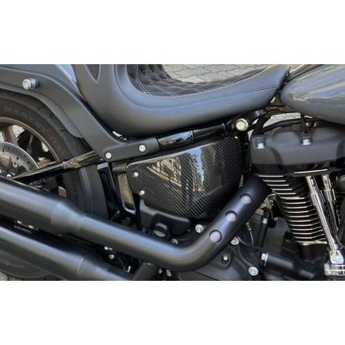 ドライカーボン サイドカバー ソフテイルモデル用 2018年以降FXLRS/T、FXBB/S、FXST、FXRST、FLHC/S、FLDE、FLSL_1