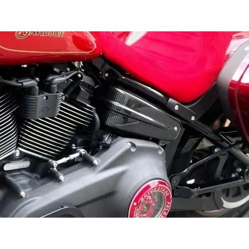 ドライカーボン サイドカバー ソフテイルモデル用 2018年以降FXLRS/T、FXBB/S、FXST、FXRST、FLHC/S、FLDE、FLSL_2