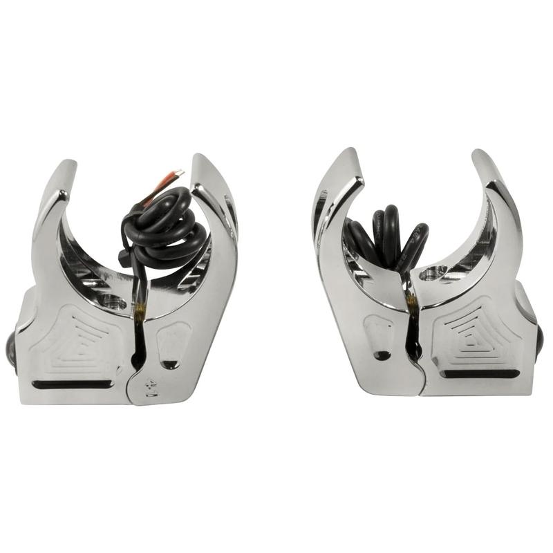 RAT EYE LED フォークマウント マーカーライト:クローム/49mmフォーク