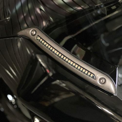 全ての写真のものお届け ローライダーST LED ウインドシールドトリム ダークブロンズ 2022年