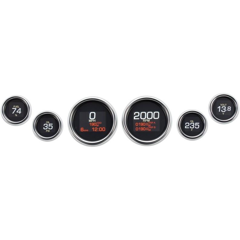 Harley Davidson - MLX デジタル米突 6-GAUGE:1999〜03年ツーリング/クロームベゼル バイク-車、バイク、自転車-スピードメーター