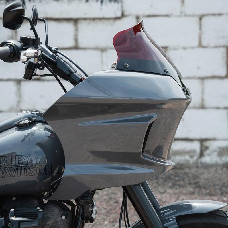 ハーレーダビッドソン　クロックワークス FXLRST アンバーウインドシールド Harley Davidson（ハーレー・ダビッドソン） KOLOR FLARE ウインド