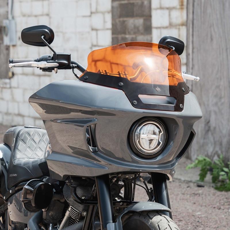 Harley Davidson KOLOR FLARE ウインドシールド 6インチ オレンジ 2022 