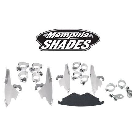 Harley Davidson - Memphis Shade マウンティングキット 運動競技遮蔽物用:2006〜17年FXDWG 車、バイク、自転車-バイク-外装パーツ