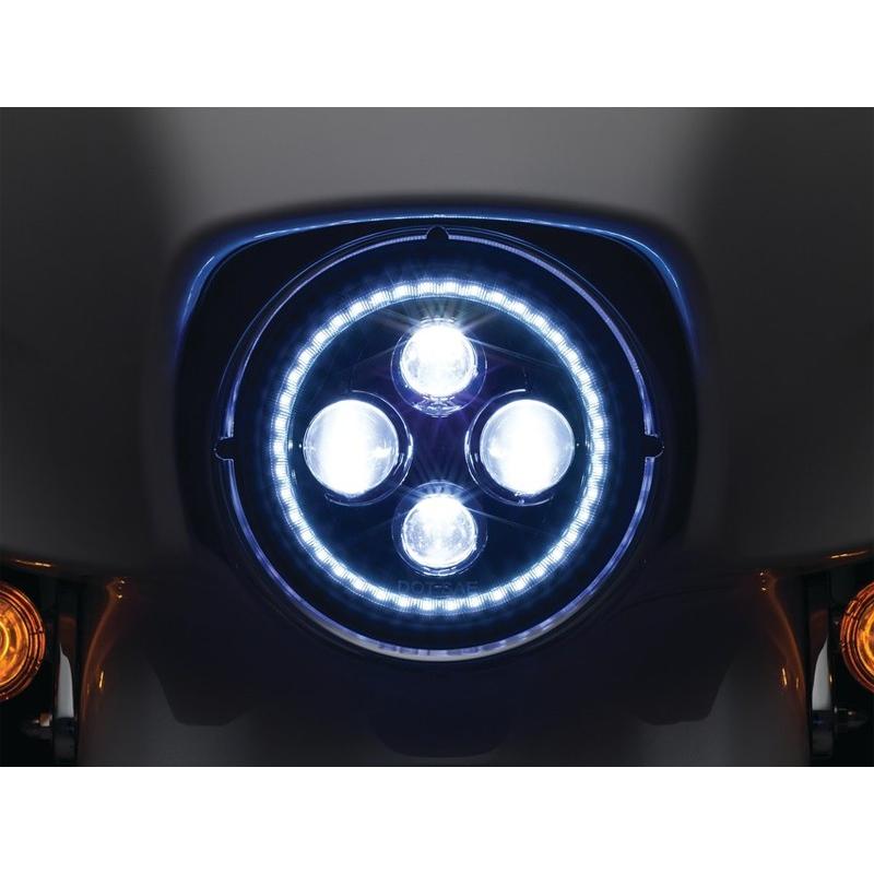 Harley Davidson Orbit Prism LEDヘッドライト White Halo : ハーレー 