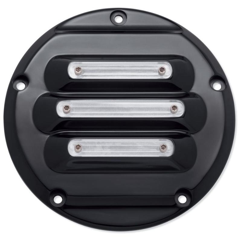 ドミニオン グロスブラック ダービーカバー:2016年以降ツーリング、2015年以降FLHTCUL、FLHTKL
