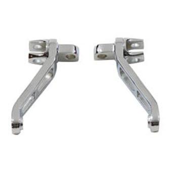 ハーレーダビッドソン スーパーグライドの後部座席用左フットレストブラケット撤去品 ハーレー純正□エンパイア パッセンジャーフットペグ フル