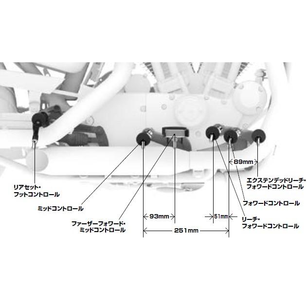 Harley Davidson リアセット フットコントロールキット 2014〜22年XL 