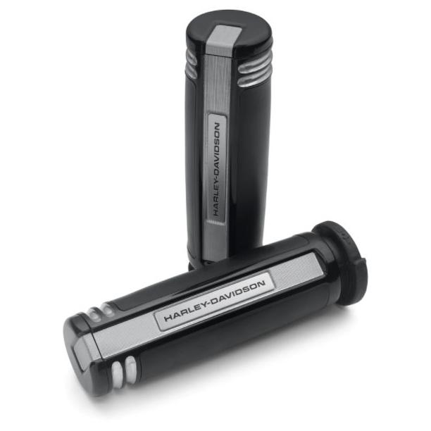 アルパカ様用 エンパイア ハンドグリップ(電子制御スロットル用) ブラック Harley Davidson EMPIRE ハンドグリップ ブラックマシーンカット 電子