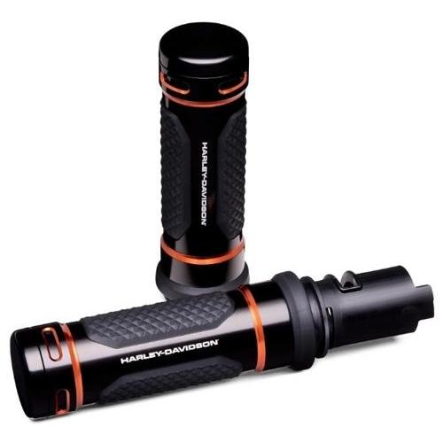 Harley Davidson ADVERSARY ハンドグリップ ブラックオレンジ 2023年 