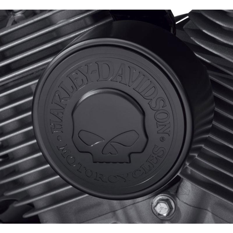 Harley Davidson スカル ホーンカバー ブラック：1993年以降サイド 
