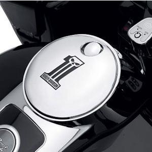 ハーレーダビッドソン純正　スカル&チェーン　フューエルタンクコンソールドア　廃盤 Harley Davidson（ハーレー・ダビッドソン） ＃1スカル・フューエル