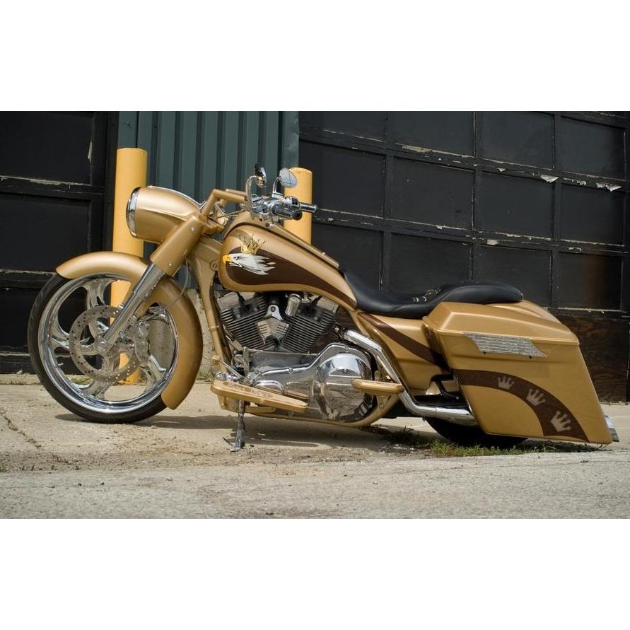 23” WRAP フロントフェンダー:1986〜13年ツーリング/アフターマーケットフォーク用の画像