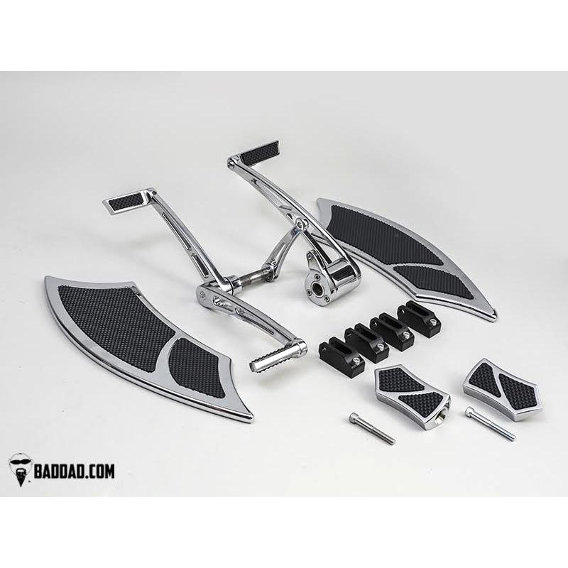 Harley Davidson - フォワード抑えつける一揃いの道具 踵-トゥ・シフター\u0026 992立ち会い場ゲーム盤付:パッセンジャーペグ属する/クローム バイク-車、バイク、自転車
