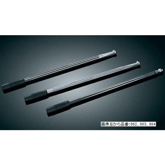 ビレット アンテナ:Round/Grooved Two-Tone Black ＆ Aluminum/1989年以降ツーリング、トライク | Harley Davidson