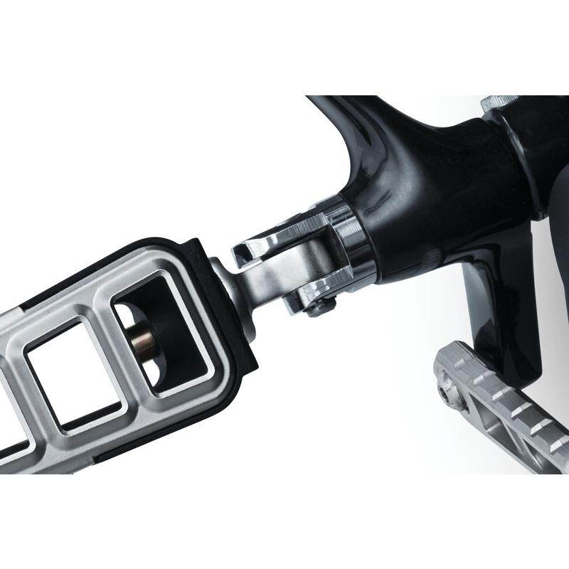 スプライン ペグアダプター:2010〜22年XL1200X/S、XL1200C、XL1200Vドライバーペグマウント/シルバー