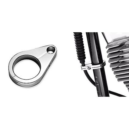 Harley Davidson クロームビレット・クラッチケーブルクランプ Harley Davidson クロームビレット・クラッチケーブルクランプ