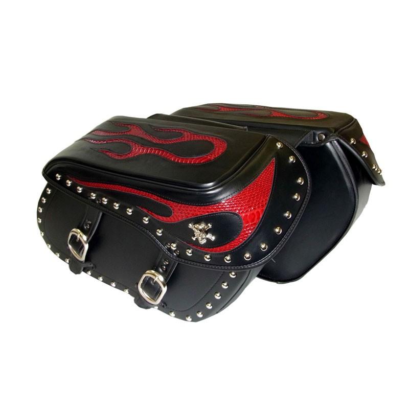 Xross LARGE DOUBLE サイドバッグ ダブルバッグ BSFシリーズ レッドパイソン