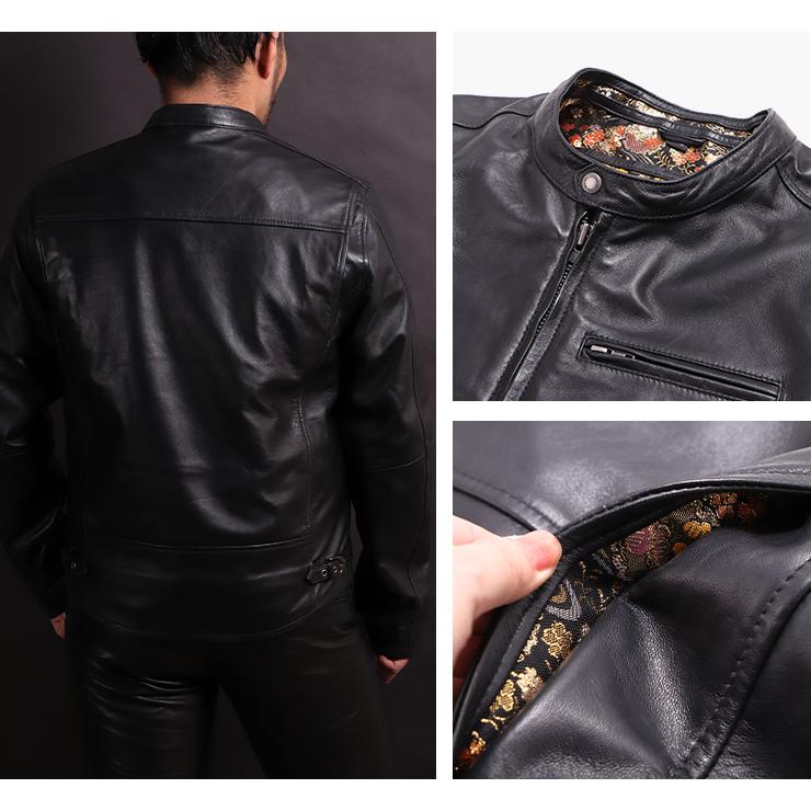 Harley Davidson メンズ レザージャケット 金襴織物 [21SJ-14K