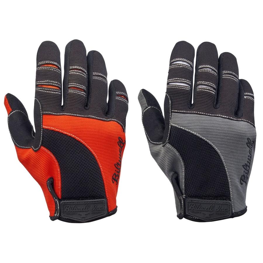 HARLEY-DAVIDSON バイク用グローブ Sサイズ ブラック/オレンジ Harley Davidson（ハーレー・ダビッドソン） MOTO GLOVES:XS/S/M/L/XL