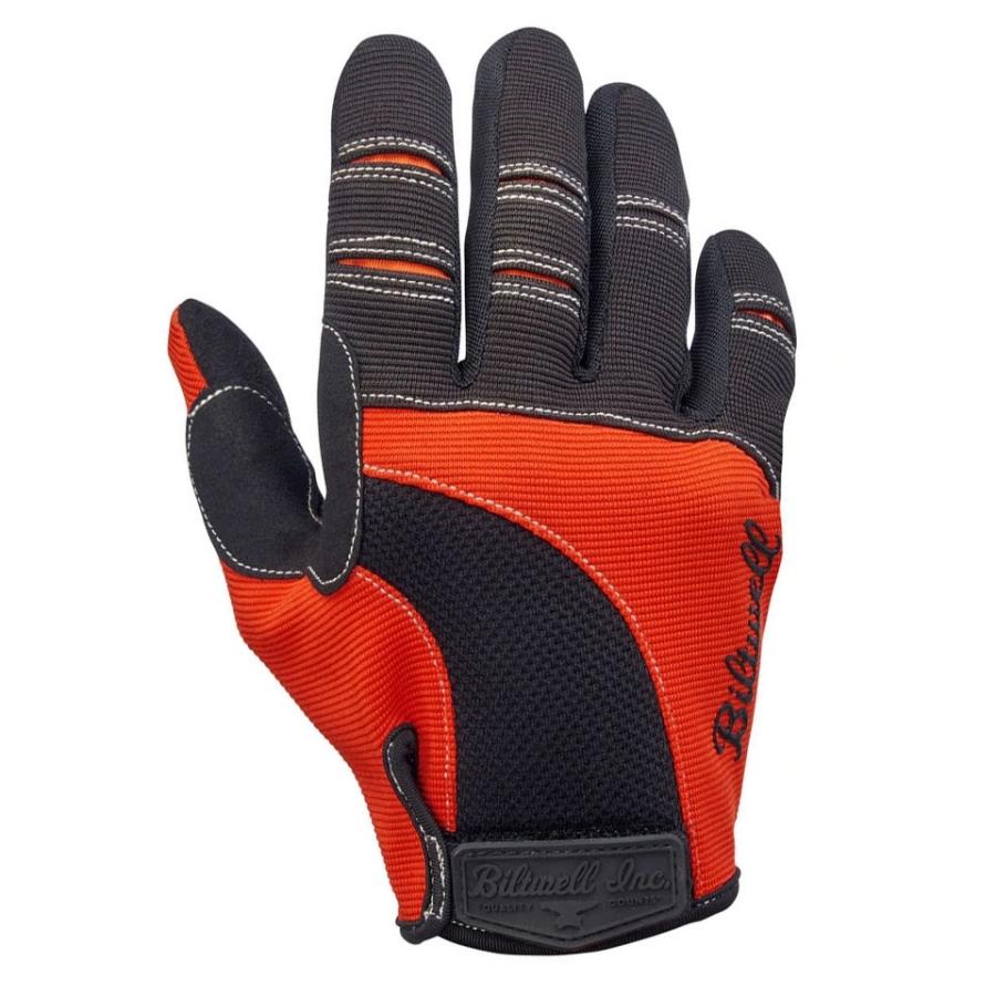 HARLEY-DAVIDSON バイク用グローブ Sサイズ ブラック/オレンジ Harley Davidson（ハーレー・ダビッドソン） MOTO GLOVES:XS/S/M/L/XL