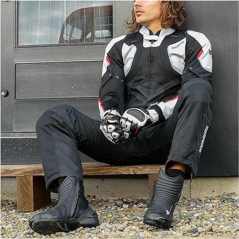 bk-085】 BK-085 ウォータープルーフライディングショートブーツ：25.0