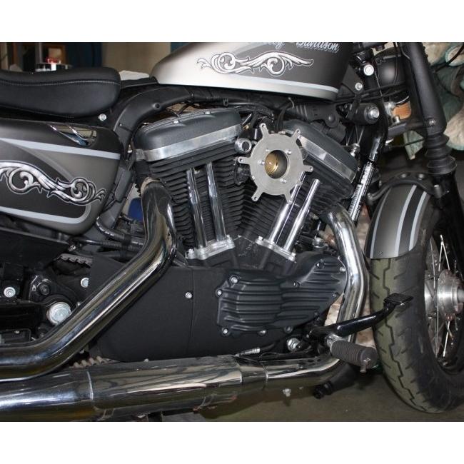 Harley Davidson RIBSTERS カムカバー：ブラック 1991〜17年スポーツ 