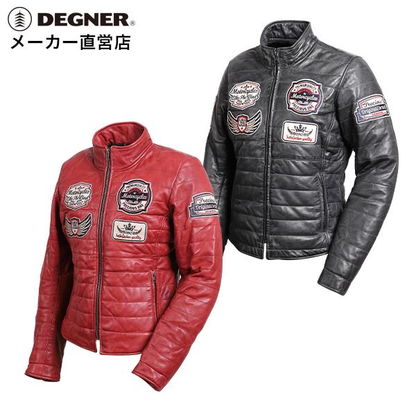 Harley Davidson - レディースレザージャケット[FR20WJ-11]:S/M/L/黒いこと まっ黒い赤いこと/羊革