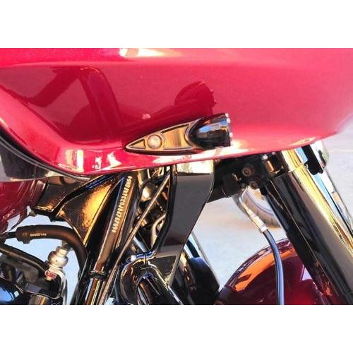 ROAD GLIDE フロントターンシグナル 【ボディ】：クローム 【リング