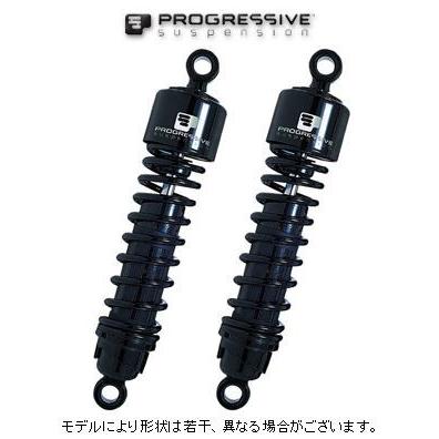 PROGRESSIVEプログレッシブ 412 14.25incリアサス ブラック Harley Davidson プログレッシブ サスペンション 412シリーズ