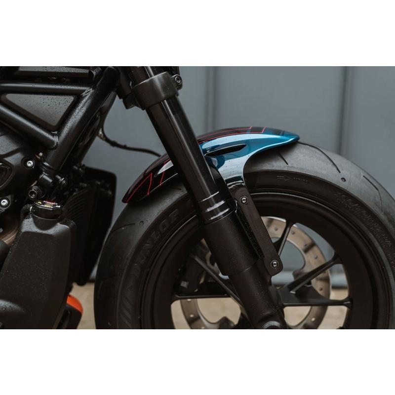 新品フロントフェンダーアーム 左右セット 黒5Dカーボンルック