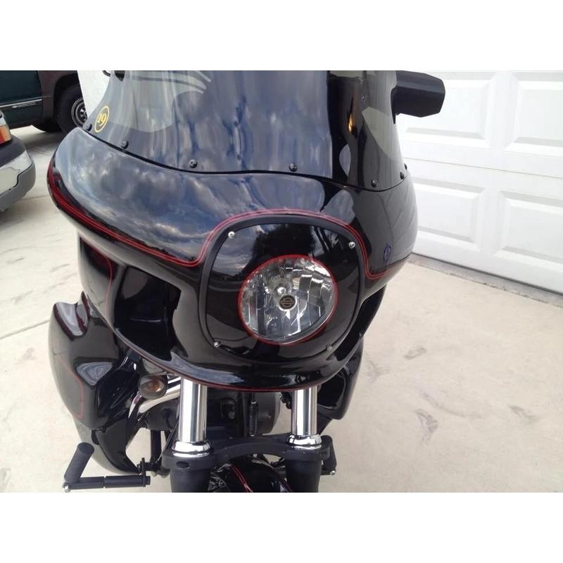 FXRT REPRODUCTION “Closed Back” フェアリングキット 8インチクリアシールド/ 1998〜05年ダイナモデルに適合（但しFXDLは除く）