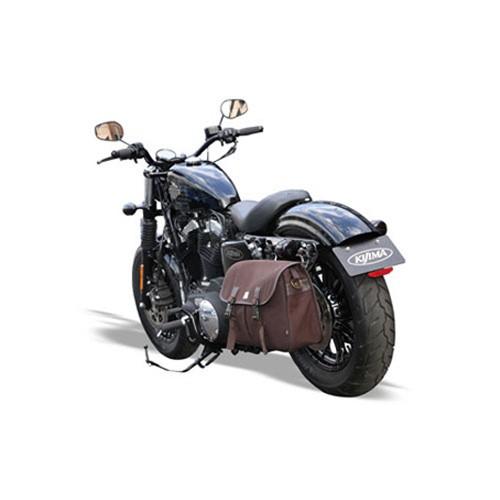 サドルバッグガード オールインワン ：2018年以降FXLR/S/ST/クローム