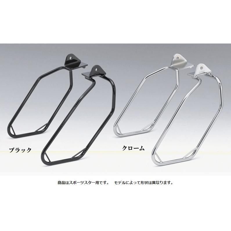 ソフテイル キジマ サドルバッグ サポート 08025 キジマ サドルバッグサポート ブラック 左側140/150mmタイヤ