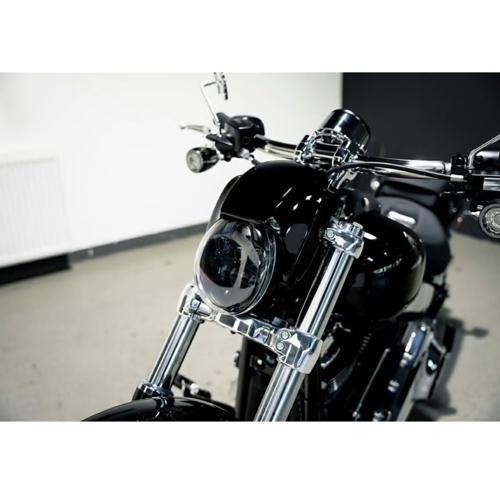 V-ROD Style ヘッドライトマスク ヘッドライトカバー：グロスブラック_2