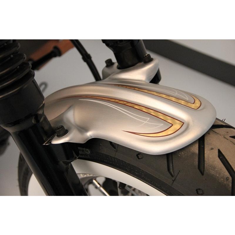 OLD SCHOOL フロントフェンダー:2012〜15年XL1200X/グロスブラック仕上げの画像