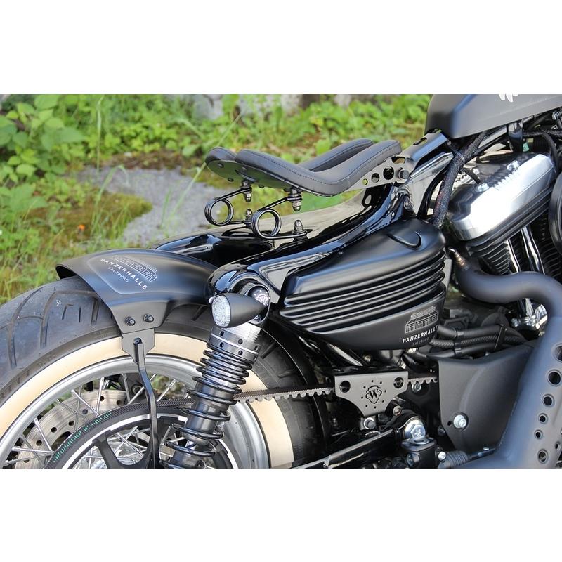 【HD-SPO103】 BOBBER サイドカバーセット： 2014〜22年スポーツスターモデル/グロスブラック仕上げ ◆ハーレー◆｜amberpiece｜05