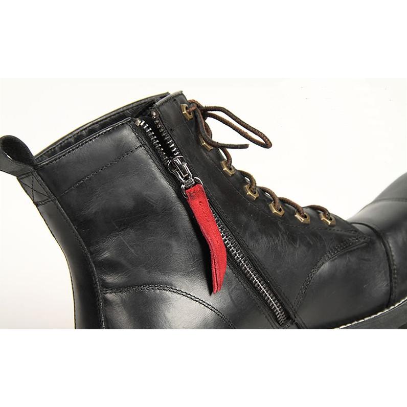 Harley Davidson シフトガード付レザーZIPブーツ ブラック Harley Davidson シフトガード付レザーZIPブーツ ブラック