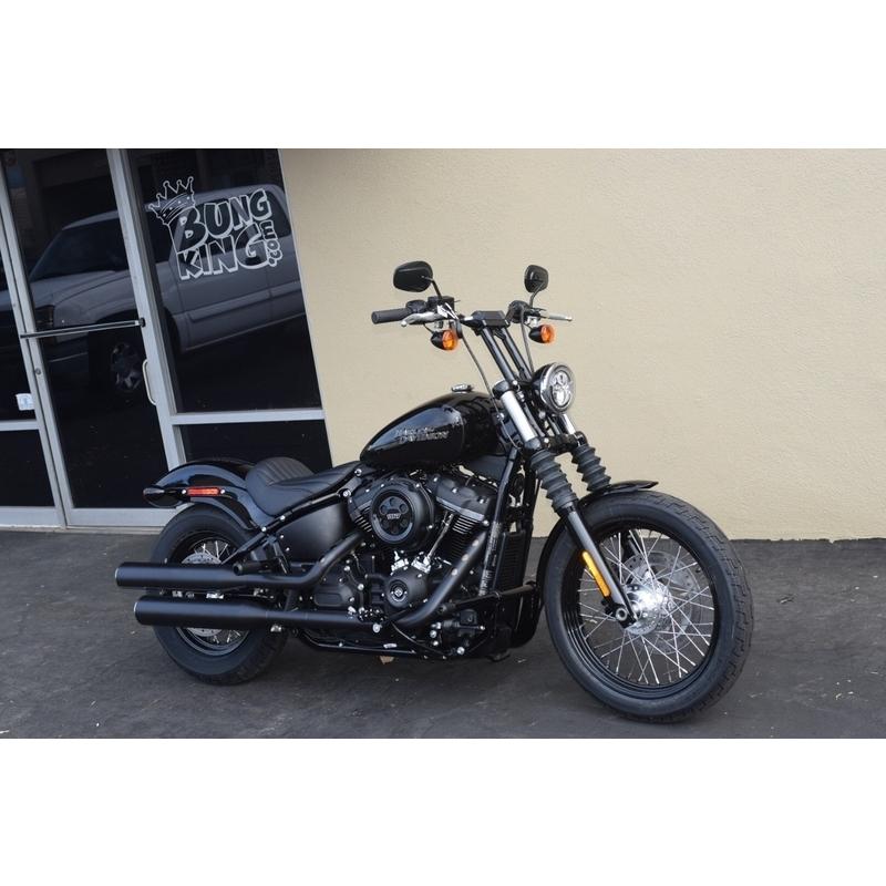 Harley Davidson ストレート ロア ライザー：高さ 10インチ 配線穴 