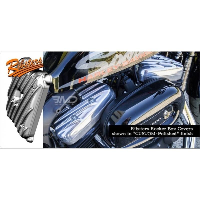 Harley Davidson RIBSTERS ロッカーカバー:1984〜99年エボ Harley Davidson RIBSTERS ロッカーカバー:1984〜99年エボ