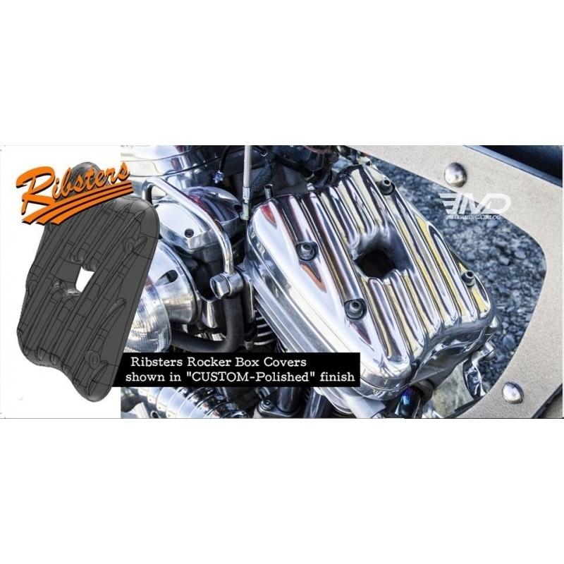 Harley Davidson RIBSTERS ロッカーカバー:2004〜22年スポーツ Harley Davidson RIBSTERS ロッカーカバー:2004〜22年スポーツ