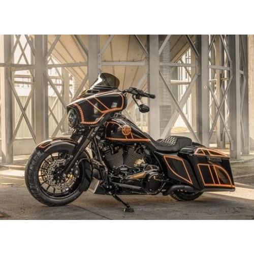 エクステンドストレッチガスタンク＆カバー バガーキット Flow2 2014〜25年ツーリング | Harley Davidson | 03